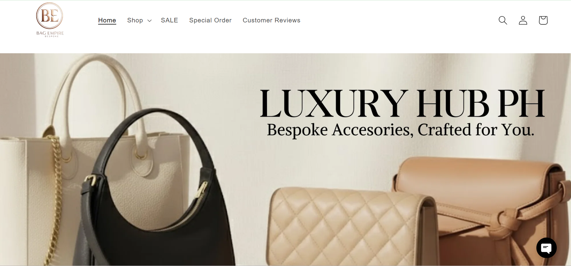 Bag Empire Shopify screenshot